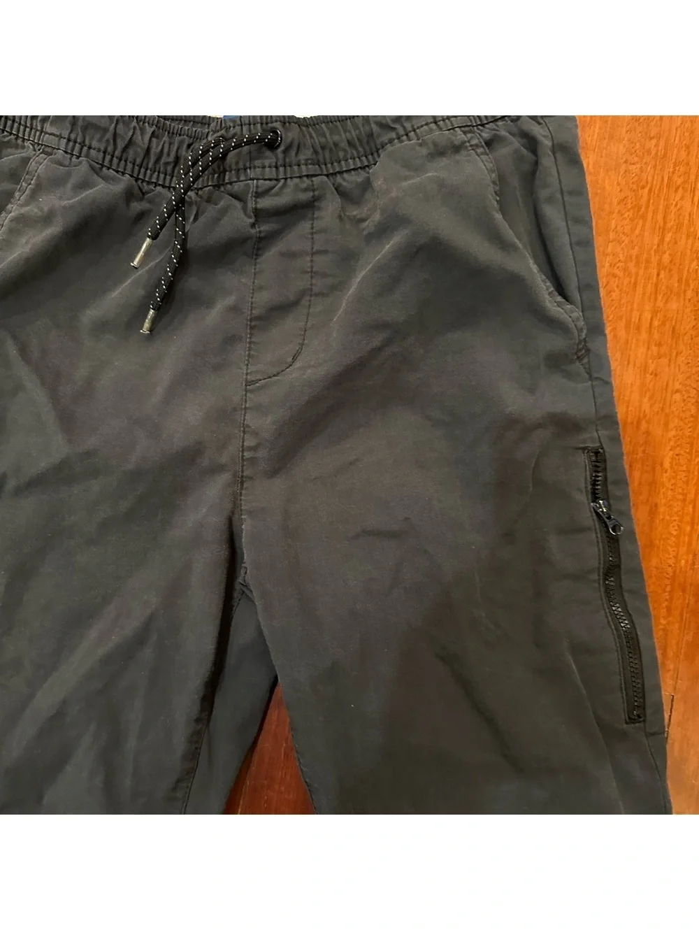 Old Navy Boys Black Drawstring Cargo Pants XL 14/16